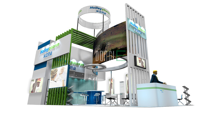 华立药业展台设计搭建