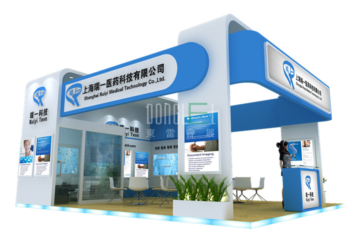 瑞一医药展台设计搭建