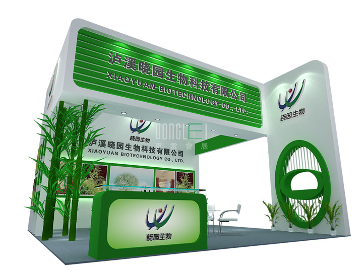 晓园生物展台设计搭建