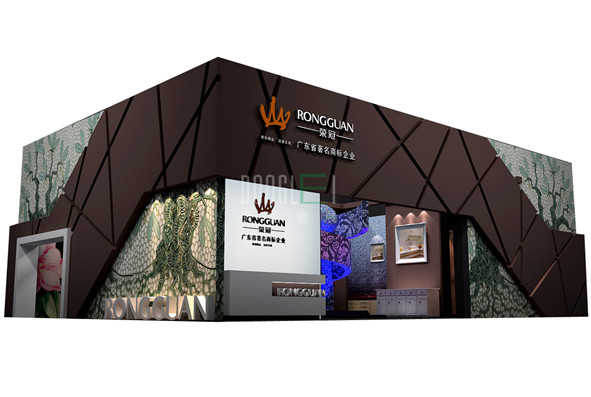 荣冠玻璃展台设计搭建 三