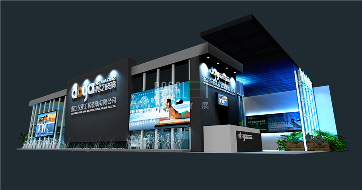 东亚工程玻璃展台设计搭建