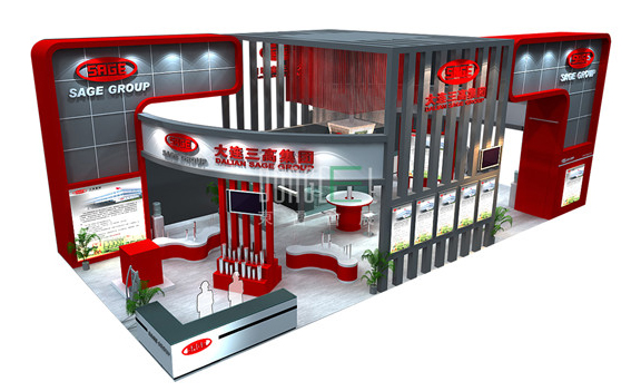 大连三高集团展台设计搭建