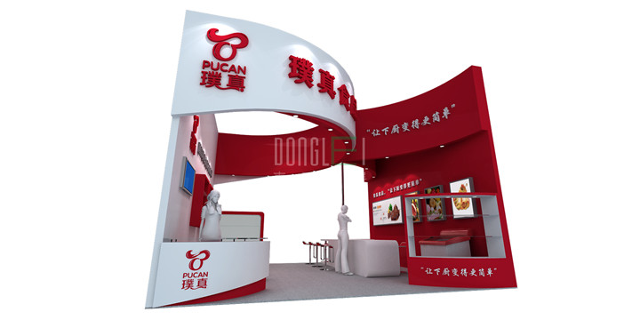 璞真食品展台设计搭建