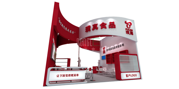 璞真食品展台设计搭建