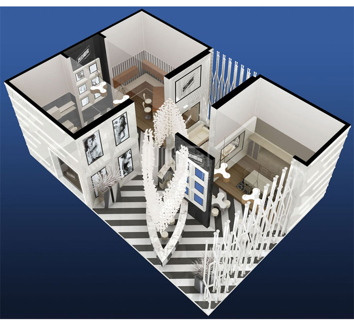 西泊厨房展台设计搭建