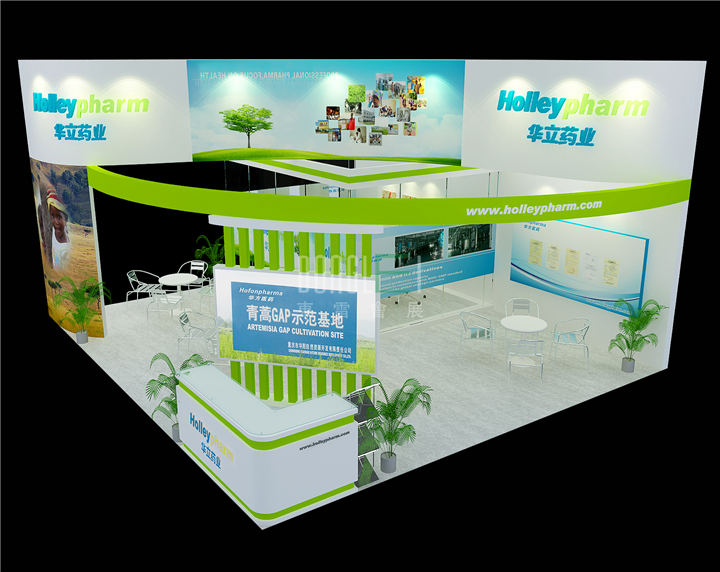 华立药业展台设计搭建