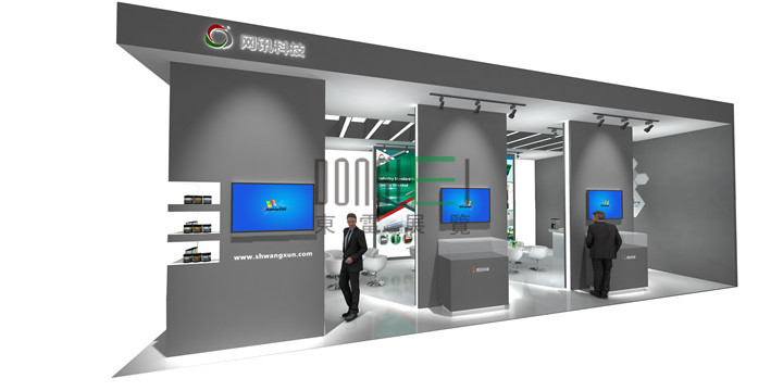 上海网讯新材料展台设计搭建
