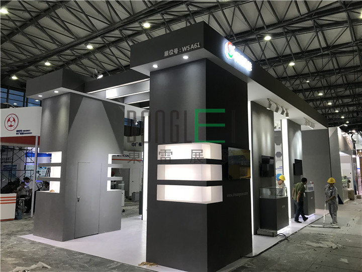 上海网讯新材料展台设计搭建