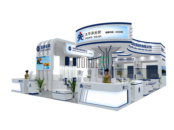 江苏太平洋石英石材展台设计搭建