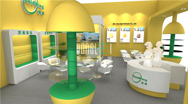东北吉林金翼食品展台设计搭建